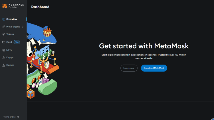 Start with MetaMask Portfolio, official Website